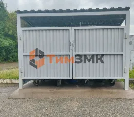 Контейнерная площадка на 2 контейнера для МКД