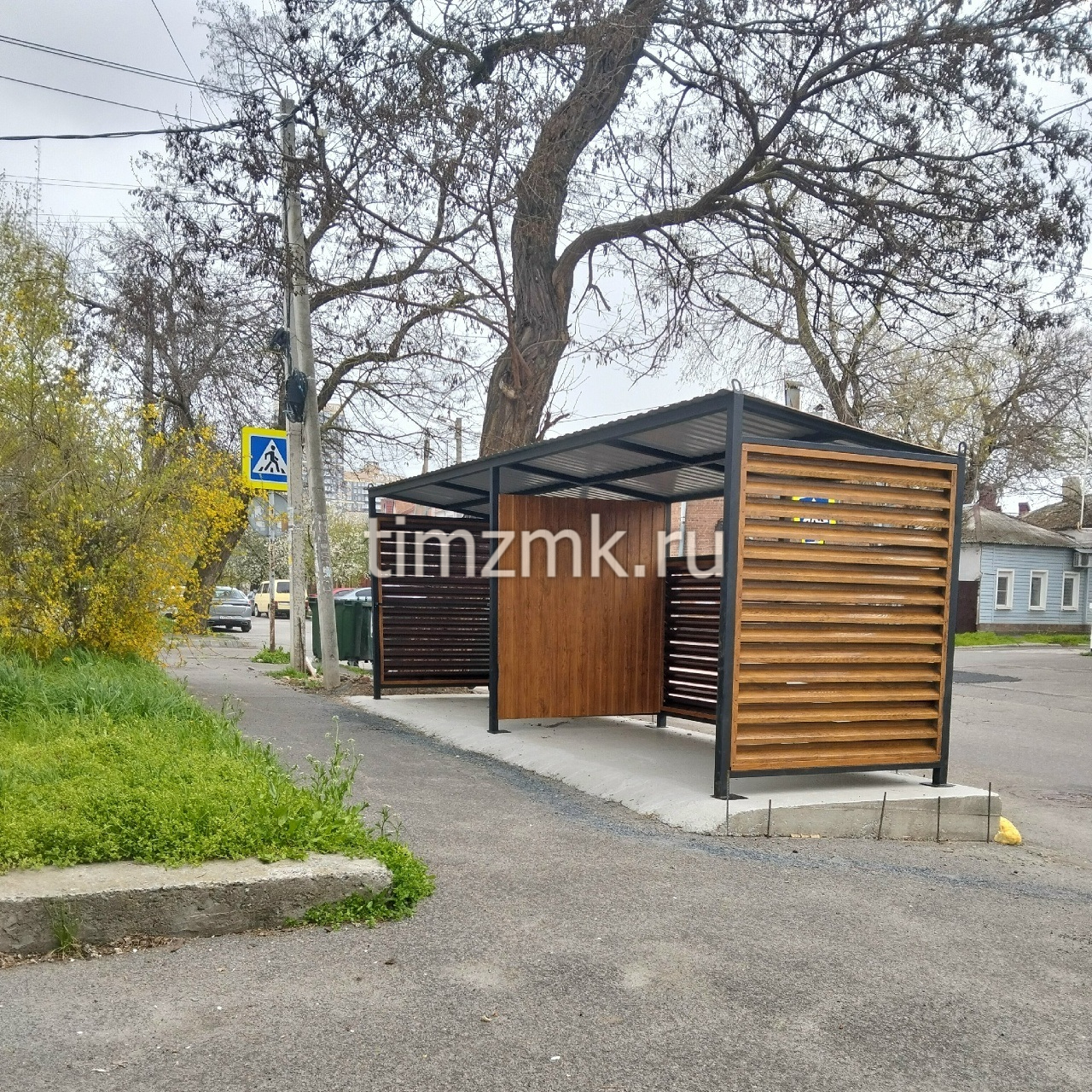 навес для мусорных контейнеров
